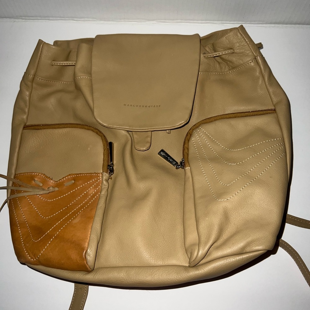 Marco Buggiani Leather Backpack - image 1